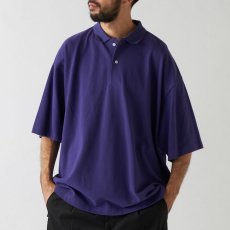 画像8: Bigpo S/S Polo Shirt Navy Beige Purple 半袖 オーバーサイズ ポロ シャツ (8)