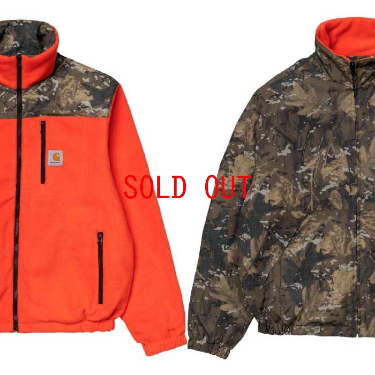 画像1: Denby Reversible Jacket Camo Combi Orange リバーシブル ジャケット (1)