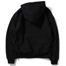 画像2: Rose Logo US Cotton Hooded Sweatshirt ローズ ロゴ プルオーバー スウェット パーカー Black ブラック by Lafayette ラファイエット  (2)