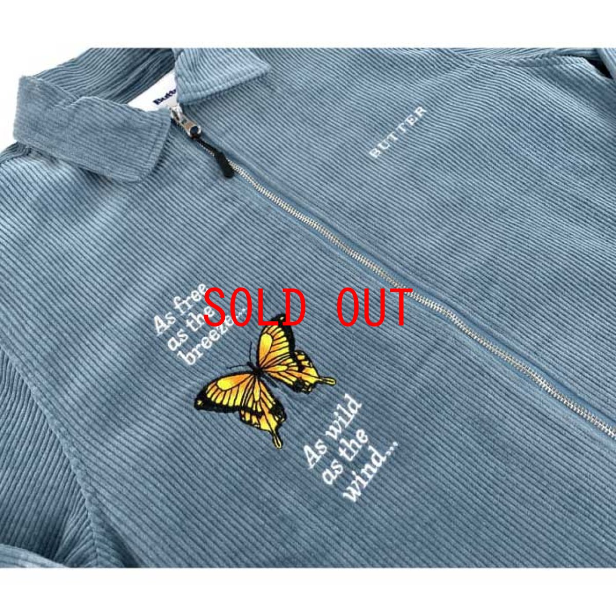 画像5: Butterfly Workshirt バタフライ ワーク シャツ ジャケット Stone Blue ブルー ストーン (5)