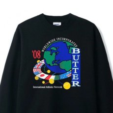 画像1: Atthletic Network Crewneck Sweat アスレチック ネットワーク クルーネック スウェット シャツ BLACK ブラック (1)