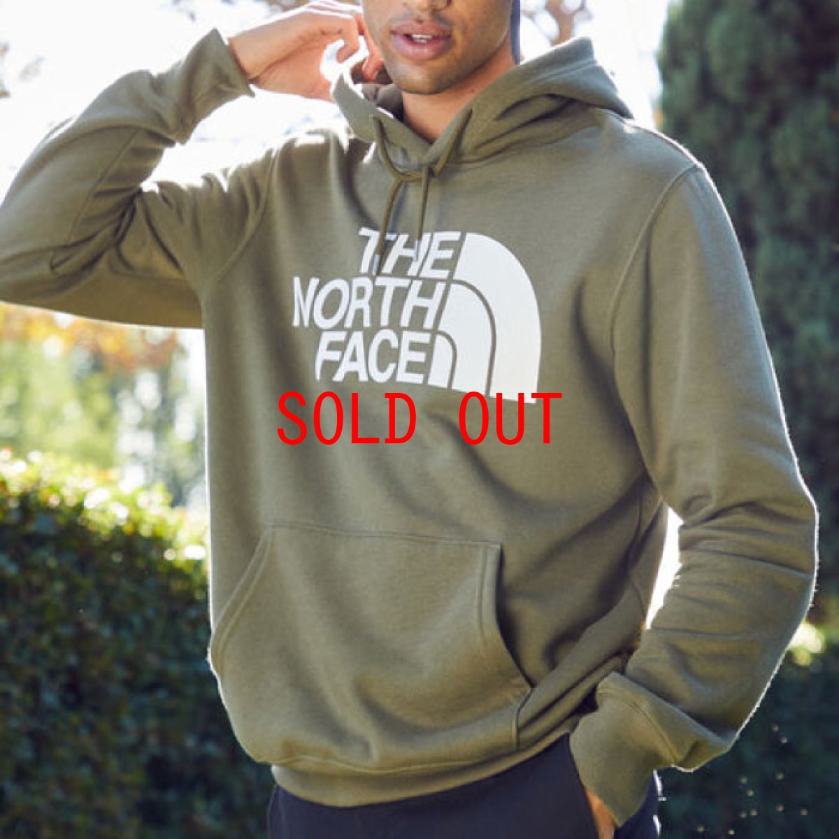 画像4: US Limited Half Dome Pullover Sweat Hoodie プルオーバー スウェット フーディー パーカー Olive Green 海外限定 (4)