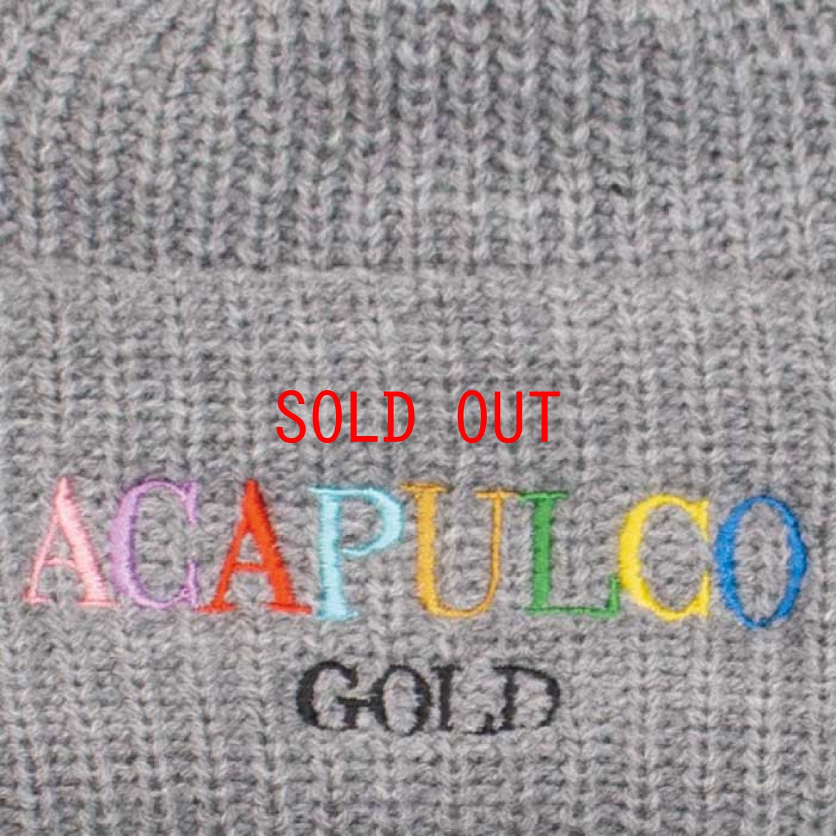 画像5: Multi Cable Beanie マルチ カラー ロゴ ビーニー ライト ウェイト ニット キャップ 帽子 (5)