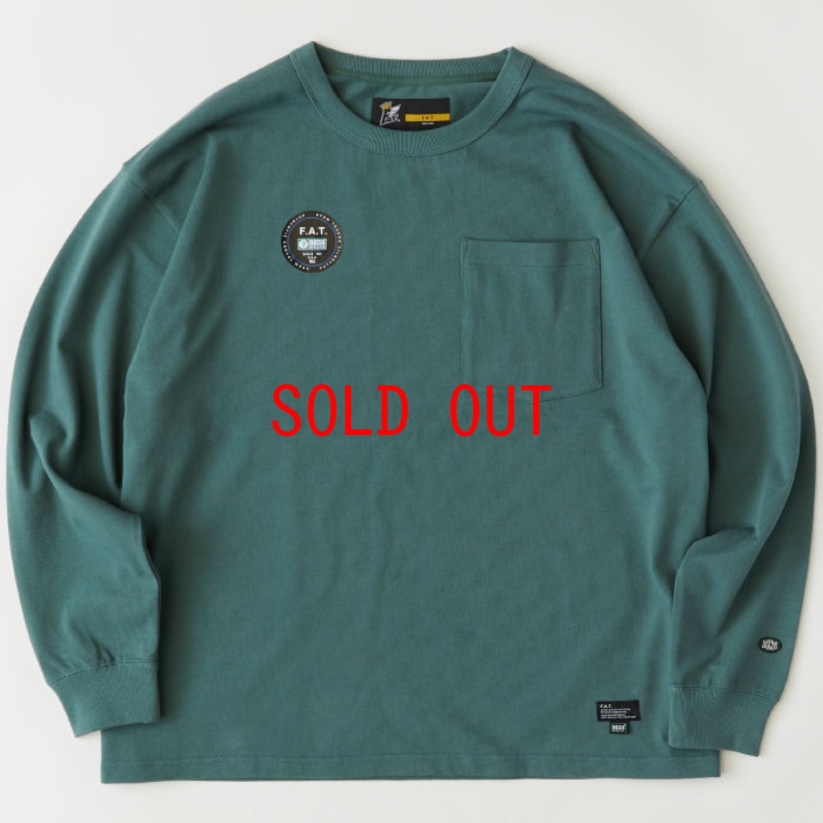 画像2: × DISCUS Teescus L/S Pocket Tee ロング スリーブ ポケット 長袖 Tシャツ US COTTON 8.0oz ヘビー オンス (2)