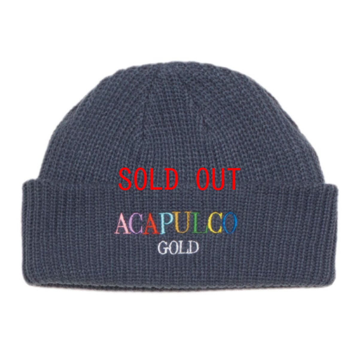 画像3: Multi Cable Beanie マルチ カラー ロゴ ビーニー ライト ウェイト ニット キャップ 帽子 (3)