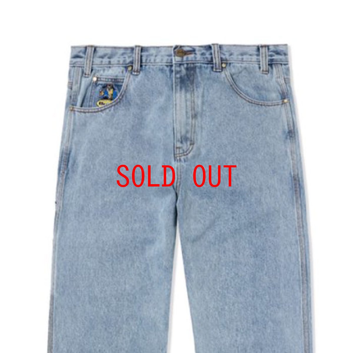 画像4: Homeboy Denim Jeans ホームボーイ デニム パンツ ジーンズ Pants パンツ Washed Light Blue ウォッシュ ライトブルー (4)