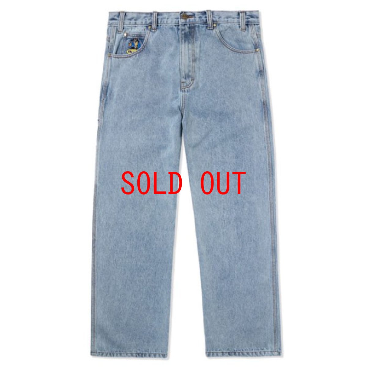 画像2: Homeboy Denim Jeans ホームボーイ デニム パンツ ジーンズ Pants パンツ Washed Light Blue ウォッシュ ライトブルー (2)