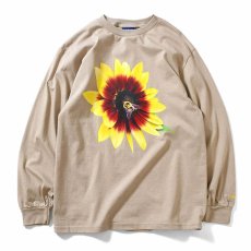 画像1: × dee Flower L/S Tee ディー フラワー 長袖 フォト Tシャツ Beige ベージュ by Lafayette ラファイエット  (1)