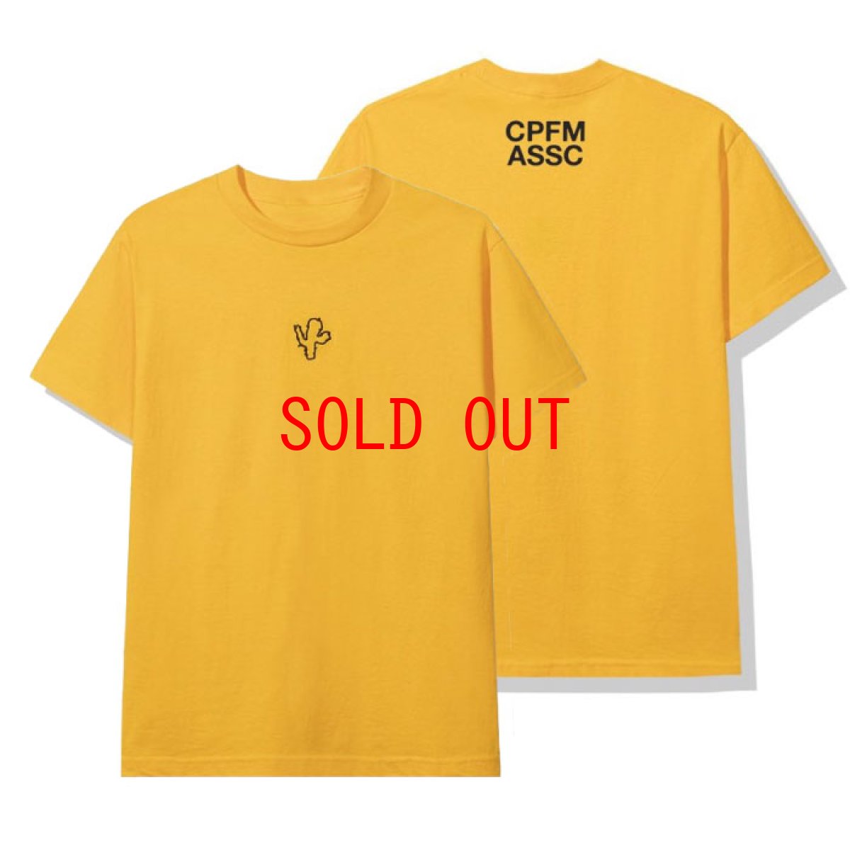 画像1: × CPFM S/S Cactus embroidery Tee Tシャツ 刺繍 Yellow assc (1)