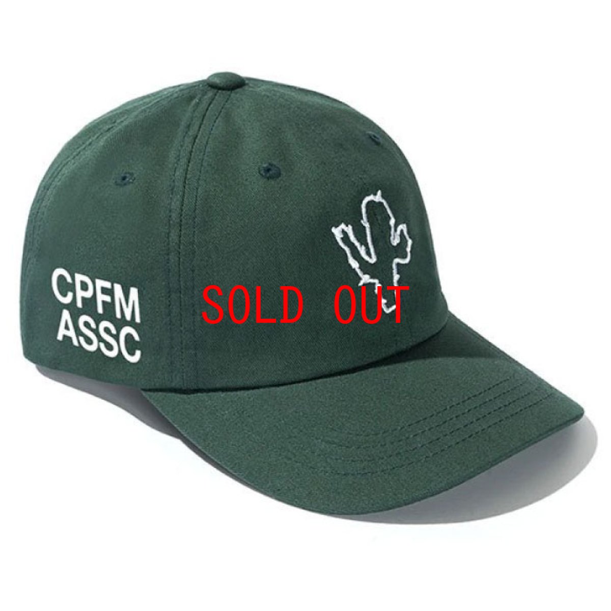 画像1: × CPFM Cactus embroidery Dad Hat 刺繍 ダッド　ハット ボール キャップ 帽子 Green グリーン assc (1)