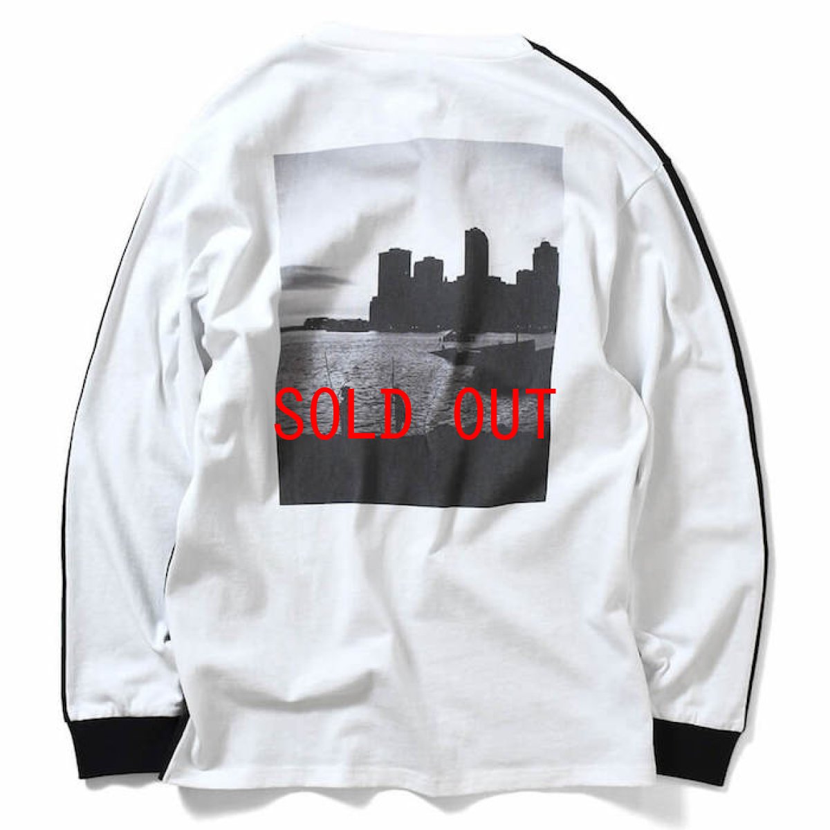 画像4: × dee Photo 2Tone L/S Tee ディー 長袖 フォト Tシャツ White Black ホワイト ブラック by Lafayette ラファイエット  (4)