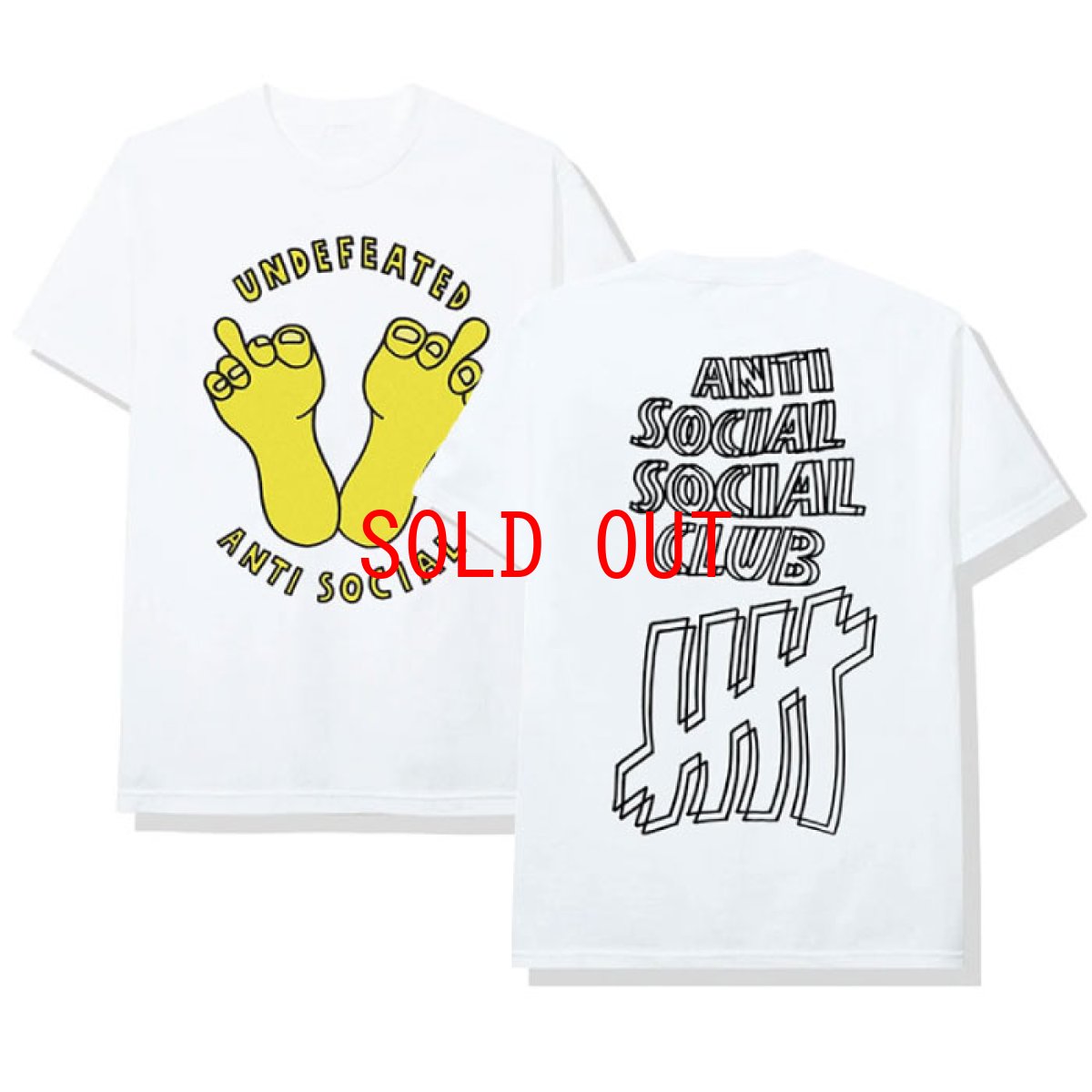 画像1: × Undefeated Logo S/S Tee アンディフィーテッド 半袖 Tシャツ White assc (1)