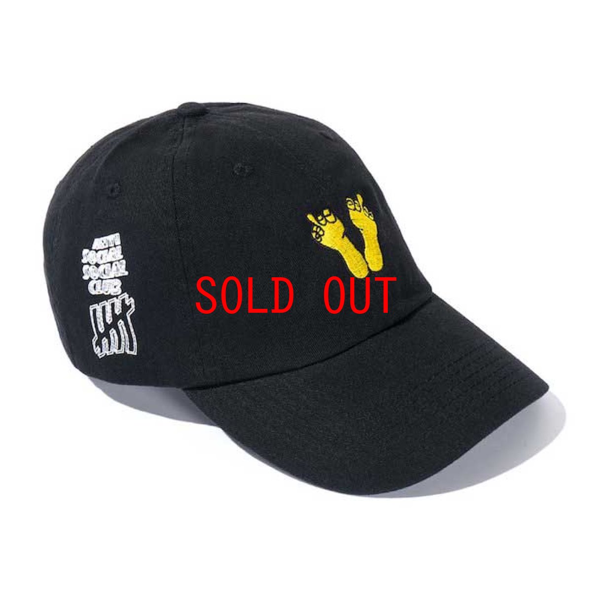 画像1: × Undefeated embroidery Dad Hat 刺繍 ダッド　ハット ボール キャップ 帽子 Black assc (1)