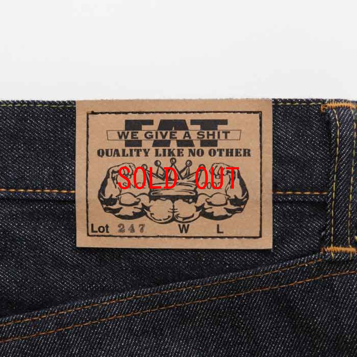 画像7: 247 Selvedge denim Pants 14oz セルビッチ デニム パンツ (7)