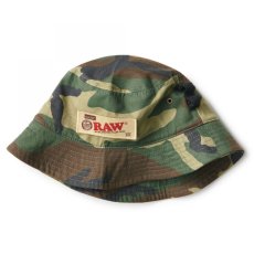 画像4: × Raw Rollers bucket Hat Camo カモ バケット ハット ローリング ペーパー Camouflage RAWペーパー　コラボレーション  (4)