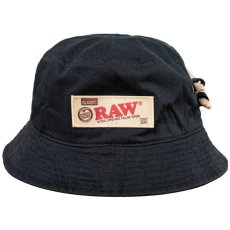 画像2: × Raw Rollers bucket Hat Black ブラック バケット ハット ローリング ペーパー RAWペーパー　コラボレーション  (2)