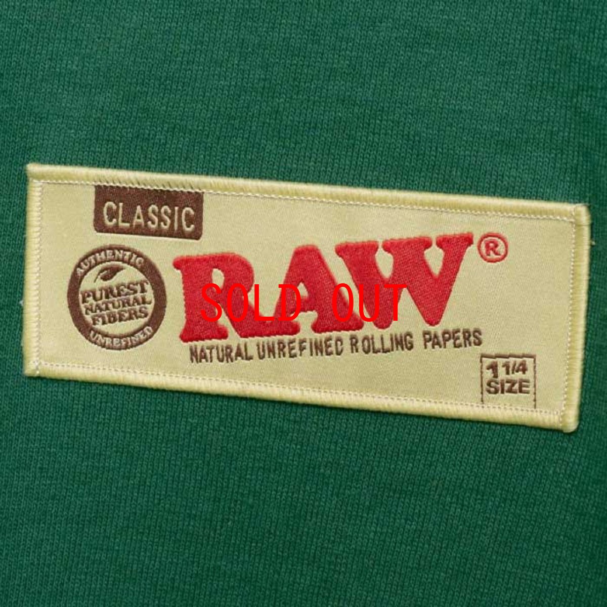 画像7: × Raw Organic L/S Tee 半袖 Tシャツ Green グリーン ローリング ペーパー RAWペーパー コラボレーション  (7)