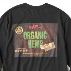 画像5: × Raw Organic L/S Tee 長袖 Tシャツ Black ブラック ローリング ペーパー RAWペーパー　コラボレーション  (5)