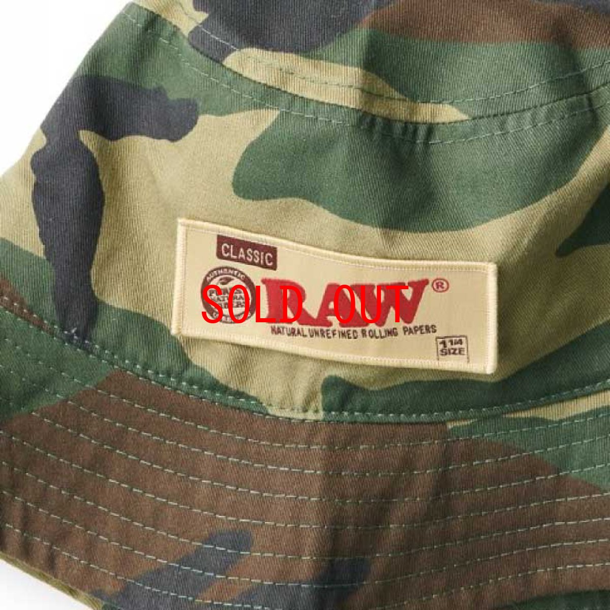 画像6: × Raw Rollers bucket Hat Camo カモ バケット ハット ローリング ペーパー Camouflage RAWペーパー　コラボレーション  (6)