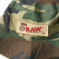 画像6: × Raw Rollers bucket Hat Camo カモ バケット ハット ローリング ペーパー Camouflage RAWペーパー　コラボレーション  (6)