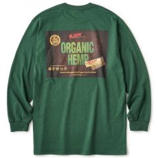 画像4: × Raw Organic L/S Tee 半袖 Tシャツ Green グリーン ローリング ペーパー RAWペーパー　コラボレーション  (4)