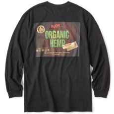 画像3: × Raw Organic L/S Tee 長袖 Tシャツ Black ブラック ローリング ペーパー RAWペーパー　コラボレーション  (3)