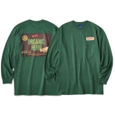 画像2: × Raw Organic L/S Tee 半袖 Tシャツ Green グリーン ローリング ペーパー RAWペーパー　コラボレーション  (2)