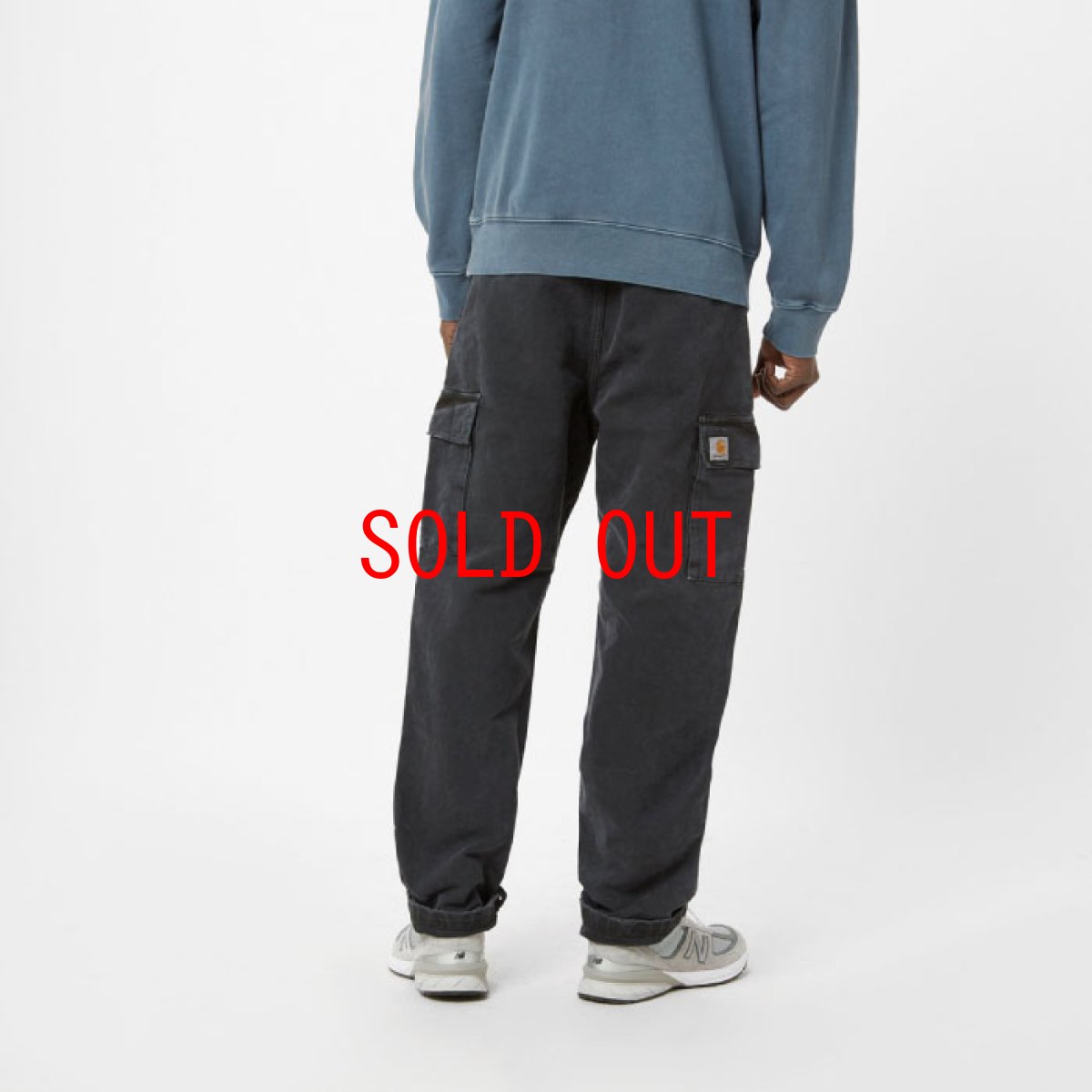 画像6: Keyto Cargo Pant Vintage Wash Black ビンテージ ウォッシュ ブラック ワイド シルエット カーゴ パンツ (6)