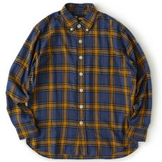 画像2: Chekadee L/S Button Down Oxford Shirts Green Big ボタン ダウン ツイル チェック カジュアル シャツ (2)