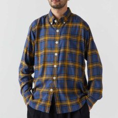 画像1: Chekadee L/S Button Down Oxford Shirts Green Big ボタン ダウン ツイル チェック カジュアル シャツ (1)