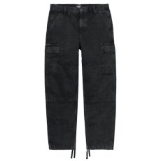 画像2: Keyto Cargo Pant Vintage Wash Black ビンテージ ウォッシュ ブラック ワイド シルエット カーゴ パンツ (2)