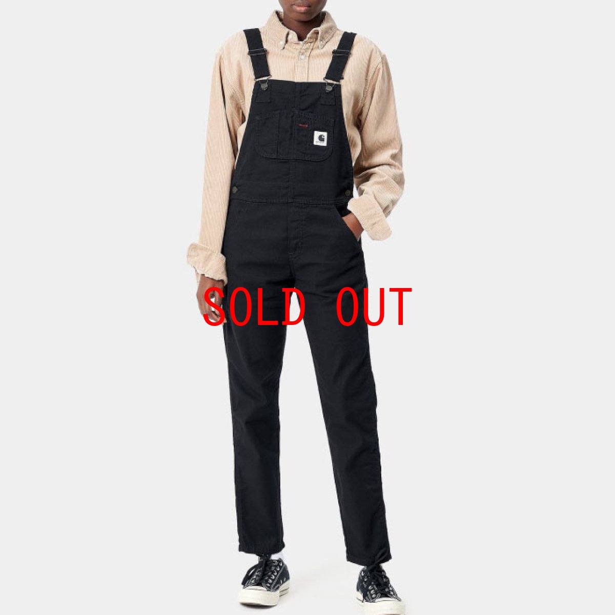 画像1: Bib Overall Black レディース オーバーオール ブラック  (1)