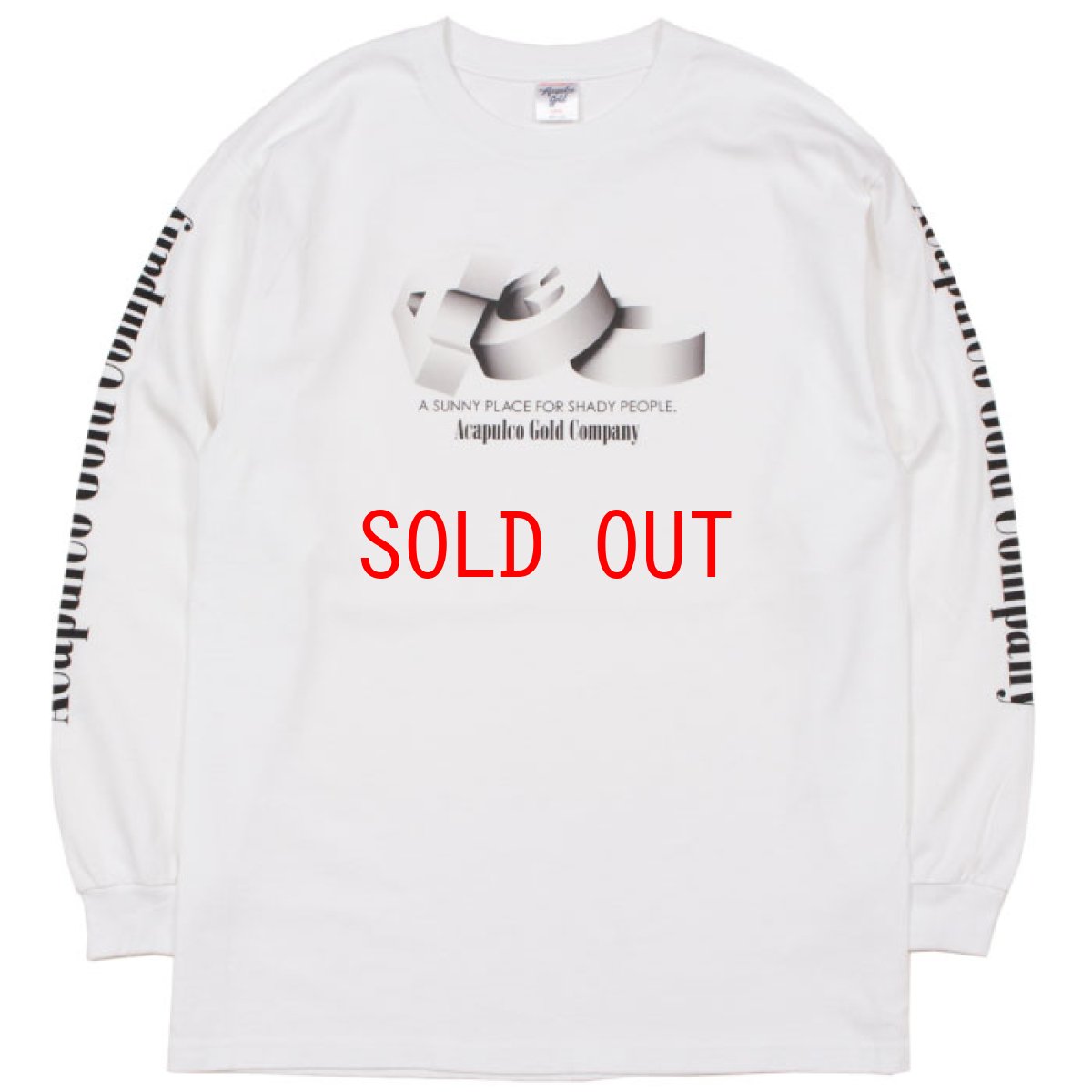 画像1: AGC L/S Tee 長袖 ブルックリン ロングスリーブ Tシャツ White ホワイト (1)