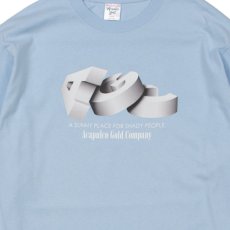 画像2: AGC L/S Tee 長袖 ブルックリン ロングスリーブ Tシャツ Sax Blue サックス ブルー (2)