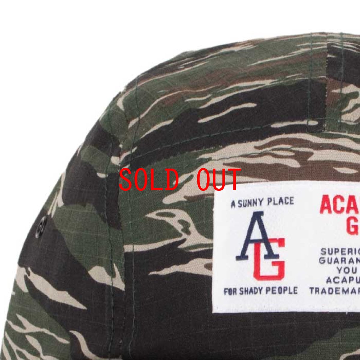 画像10: AG Camp Cap キャンプ ロゴ キャップ ジェット 帽子 Tiger Camo タイガー カモ 迷彩 Navy ネイビー Black ブラック (10)