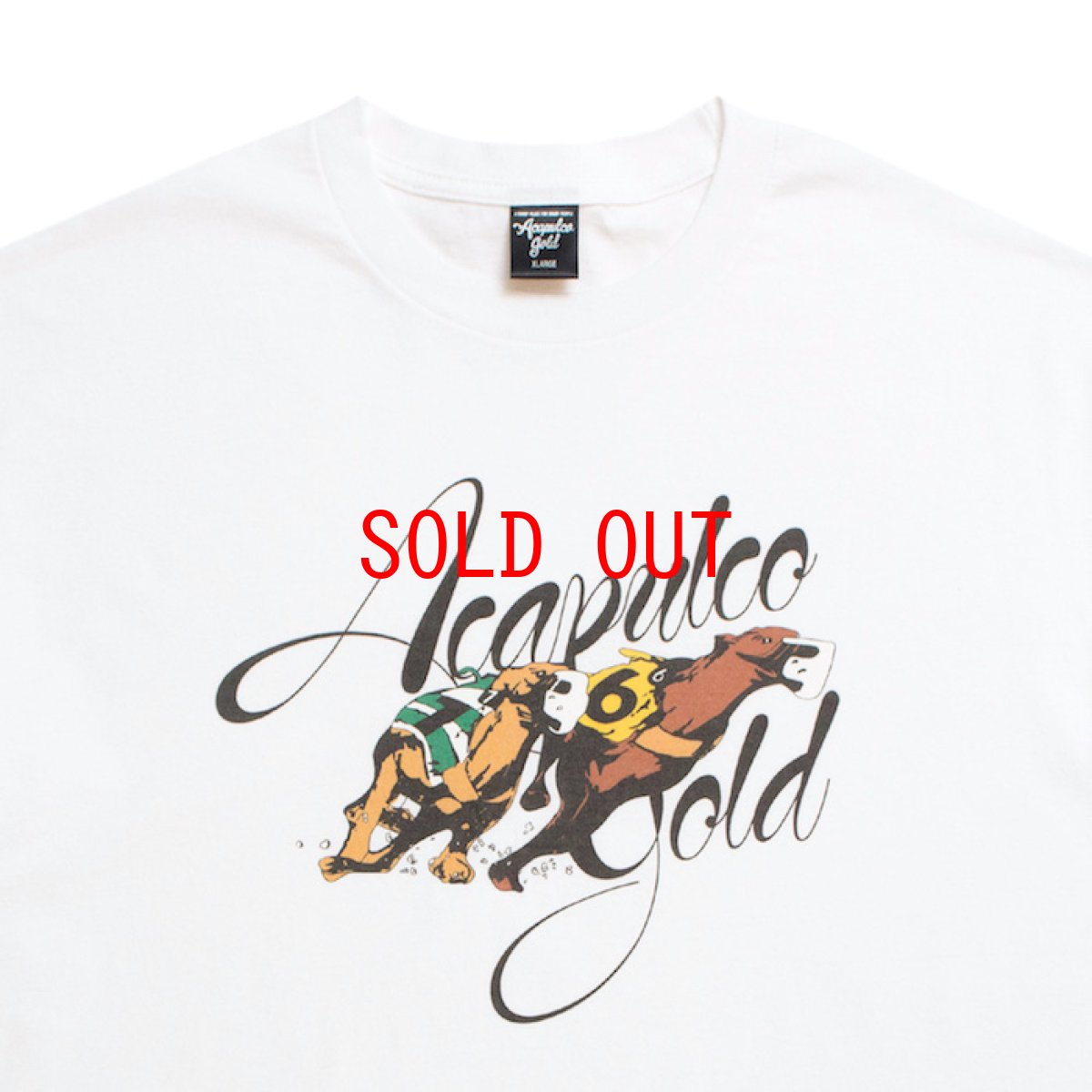 画像2: Greyhound Racing S/S Tee 半袖 Dog ドッグ レース Tシャツ White ホワイト (2)
