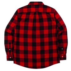 画像2: Checker Flannel L/S Button Down Shirt 長袖 チェッカー フランネル ボタン ダウン チェック シャツ Red レッド (2)