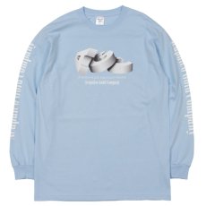 画像1: AGC L/S Tee 長袖 ブルックリン ロングスリーブ Tシャツ Sax Blue サックス ブルー (1)