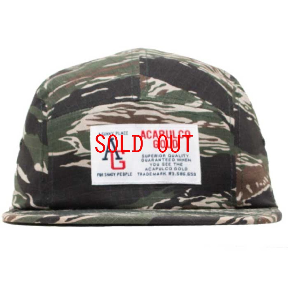 画像4: AG Camp Cap キャンプ ロゴ キャップ ジェット 帽子 Tiger Camo タイガー カモ 迷彩 Navy ネイビー Black ブラック (4)