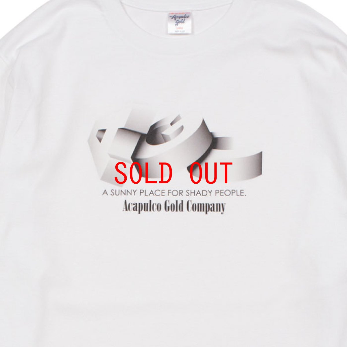 画像2: AGC L/S Tee 長袖 ブルックリン ロングスリーブ Tシャツ White ホワイト (2)