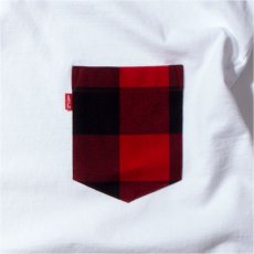 画像4: Lumber Jack Pocket L/S Tee 長袖 ブルックリン ロングスリーブ ランバージャック ポケット フランネル チェック Tシャツ White ホワイト (4)