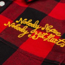 画像5: Checker Flannel L/S Button Down Shirt 長袖 チェッカー フランネル ボタン ダウン チェック シャツ Red レッド (5)