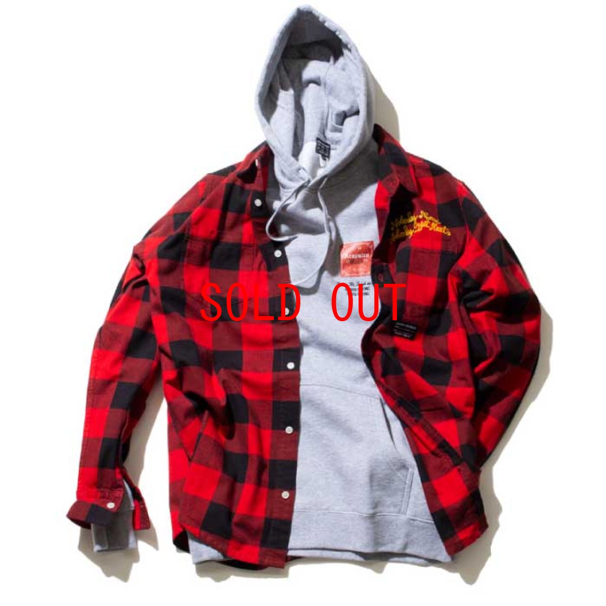画像6: Checker Flannel L/S Button Down Shirt 長袖 チェッカー フランネル ボタン ダウン チェック シャツ Red レッド (6)