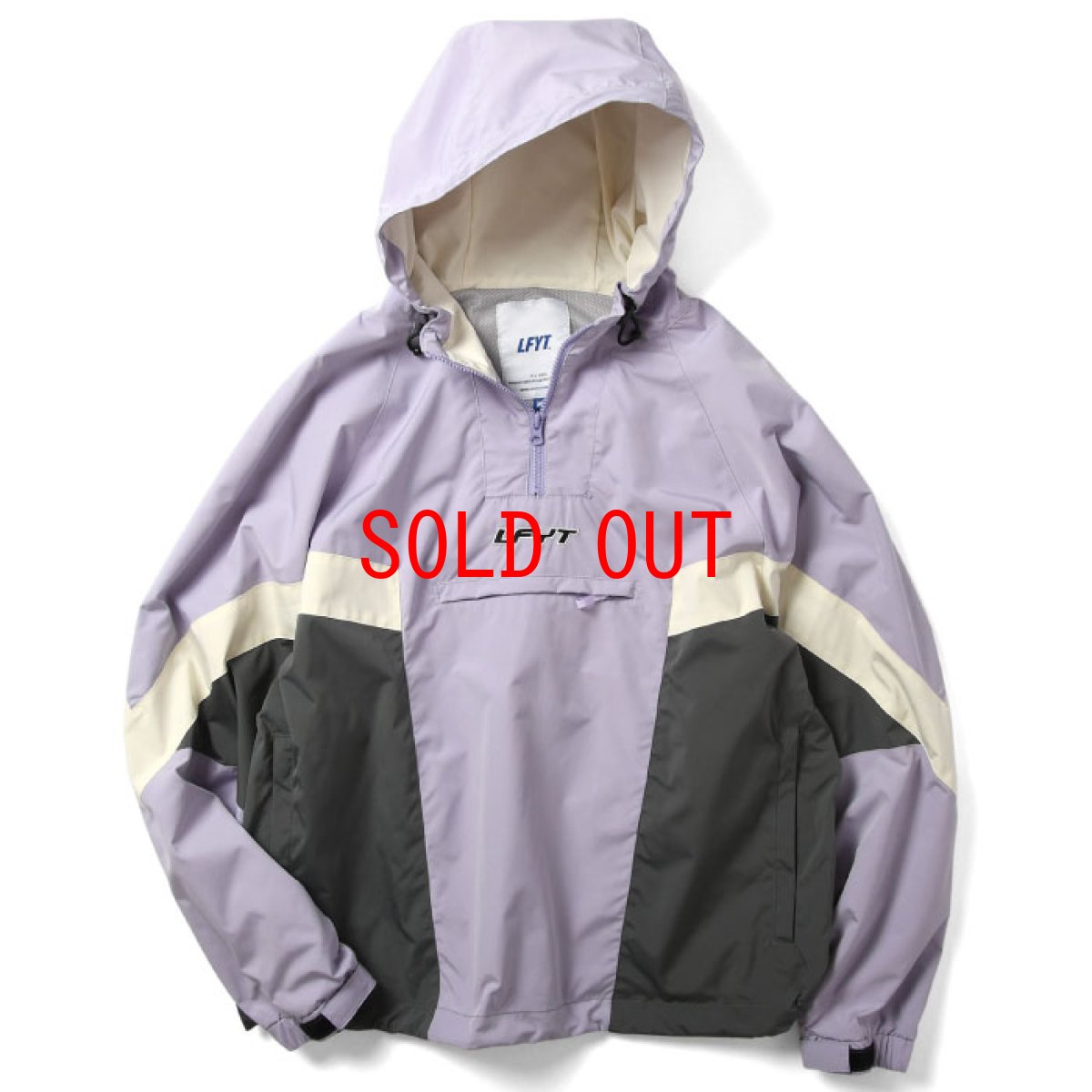 画像1: Sports Anorak Track Jacket スポーツ アノラック トラック プルオーバー ナイロン ジャケット Purple パープル by Lafayette ラファイエット  (1)