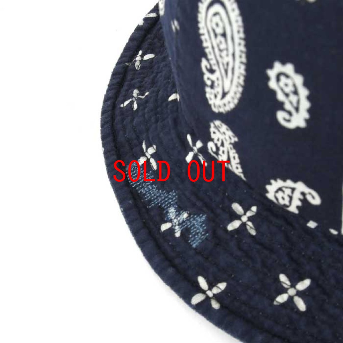 画像7: Washed Denim Reversible Metro Hat Paisley ペイズリー リバーシブル デニム メトロ ハット 帽子 by Lafayette ラファイエット  (7)