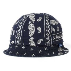 画像5: Washed Denim Reversible Metro Hat Paisley ペイズリー リバーシブル デニム メトロ ハット 帽子　by Lafayette ラファイエット  (5)