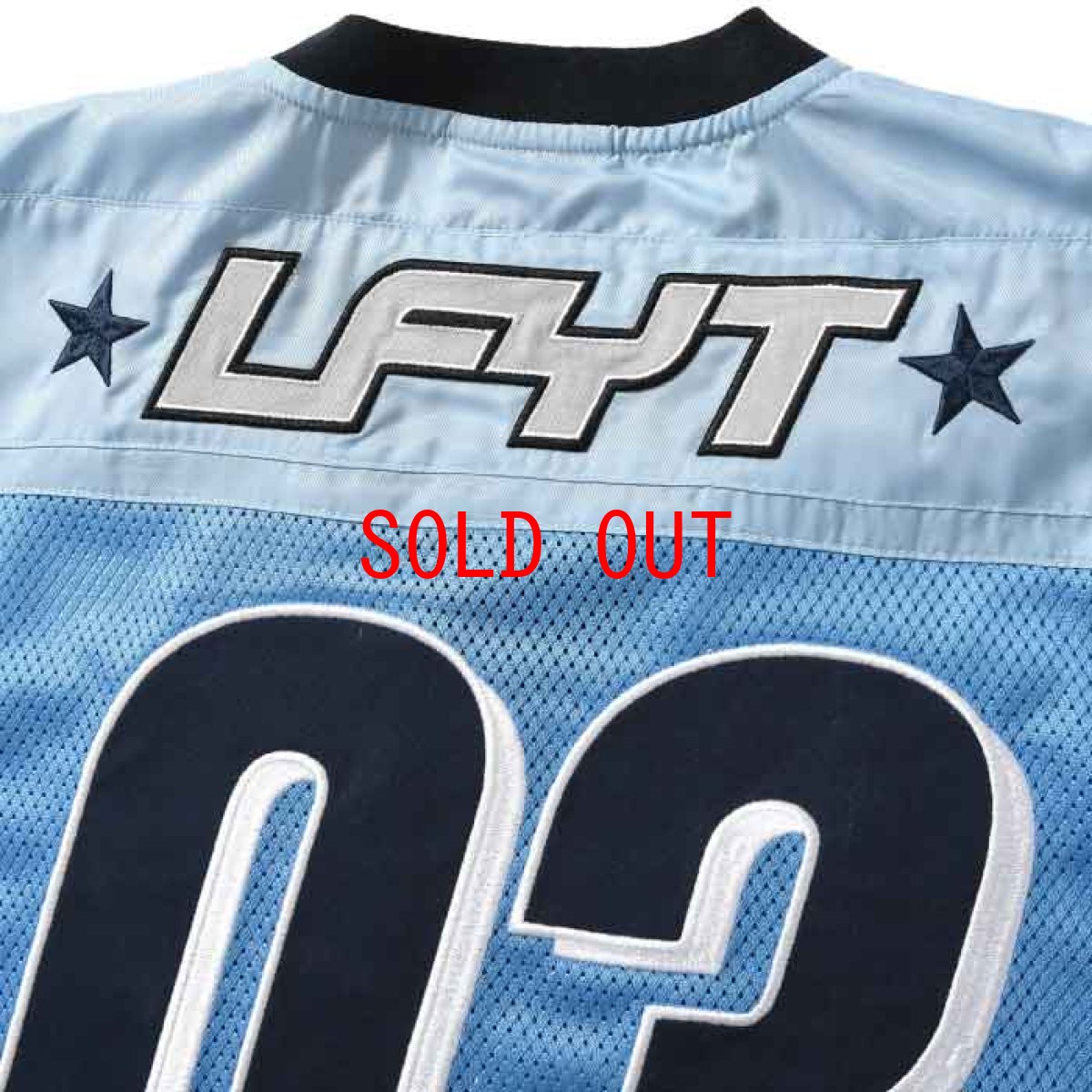 画像4: Sports Logo Football Jersey スポーツ ロゴ フットボール ジャージー 半袖 シャツ Light Blue ライト ブルー by Lafayette ラファイエット  (4)