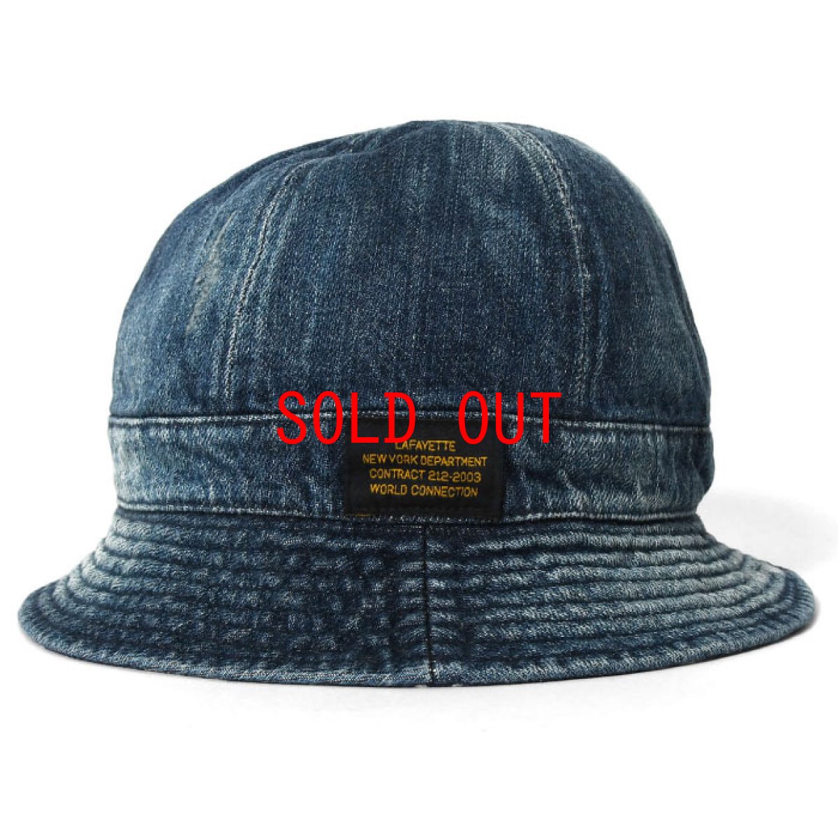 画像2: Washed Denim Reversible Metro Hat Paisley ペイズリー リバーシブル デニム メトロ ハット 帽子 by Lafayette ラファイエット  (2)