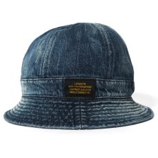 画像2: Washed Denim Reversible Metro Hat Paisley ペイズリー リバーシブル デニム メトロ ハット 帽子　by Lafayette ラファイエット  (2)