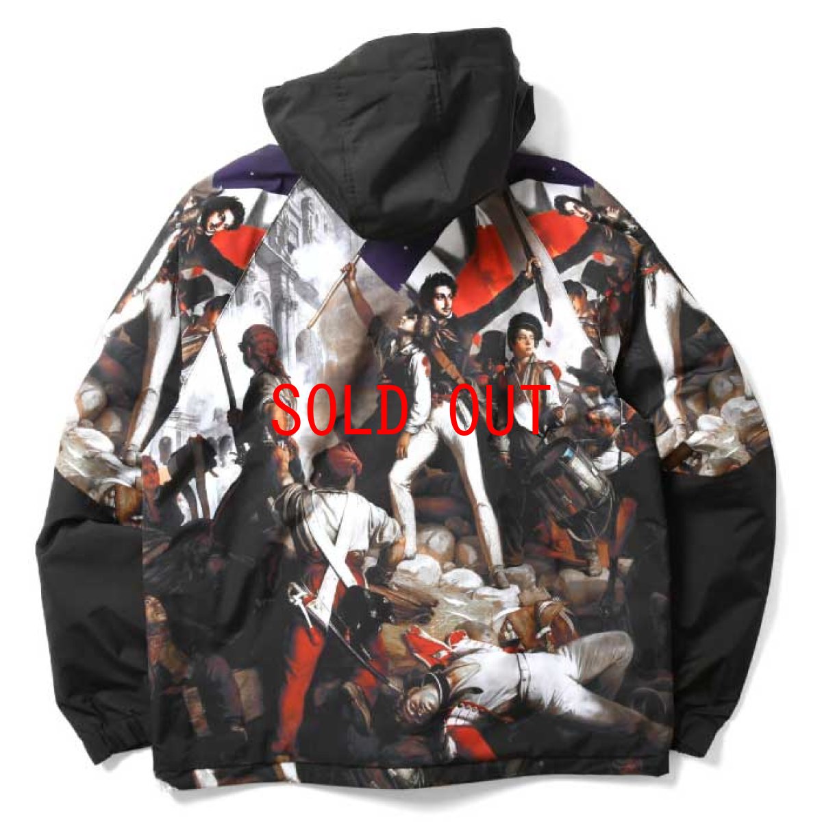 画像4: French Revolution Polyester Jacket ポリエステル トラック ジャケット 総柄 ロゴ 刺繍 by Lafayette ラファイエット  (4)